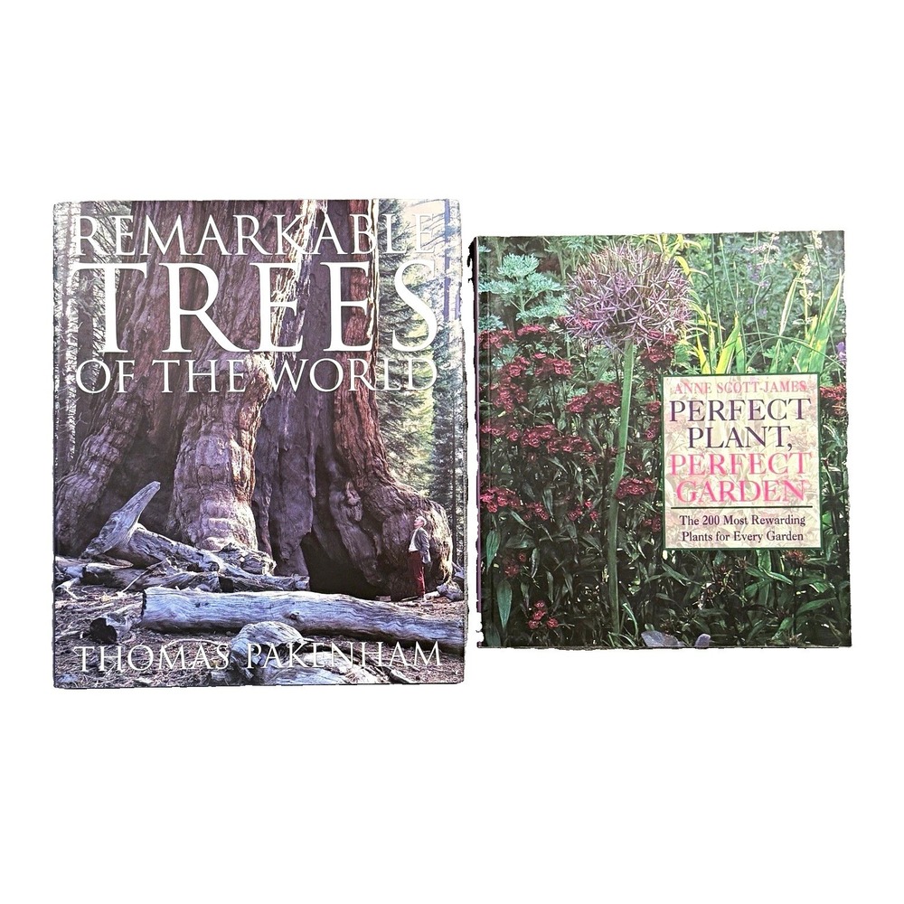 Remarkable Trees of the World & Perfect Plant Perfect Garden Hardcover Book Lot